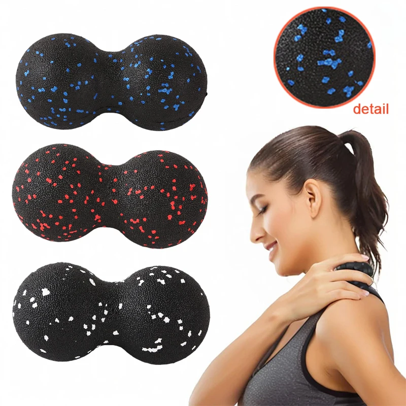 Yoga Peanut Massage Ball Body Massage Fascia Ball Training DeepTissue Massage Relaxation Exercise Fitness Relieve Pain AMQ005