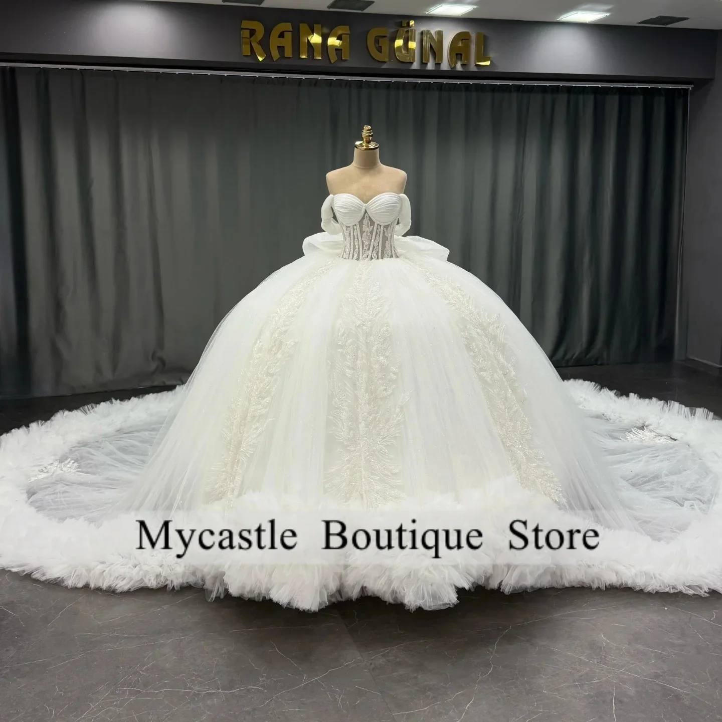 

Новые белые кружевные аппликации Quinceanera платья 2025 индивидуальное платье с оборками и шлейфом Sweet 16, платье для дня рождения, Vestidos De 15