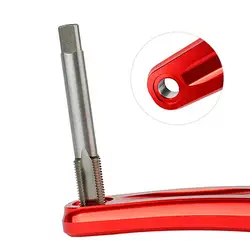 Bike Crank Pedal Thread Tap Clean Pedal Screw Left Right 9/16-20 Inch Bicycle Pedal Thread Tapping Tool Repair Drill Bit