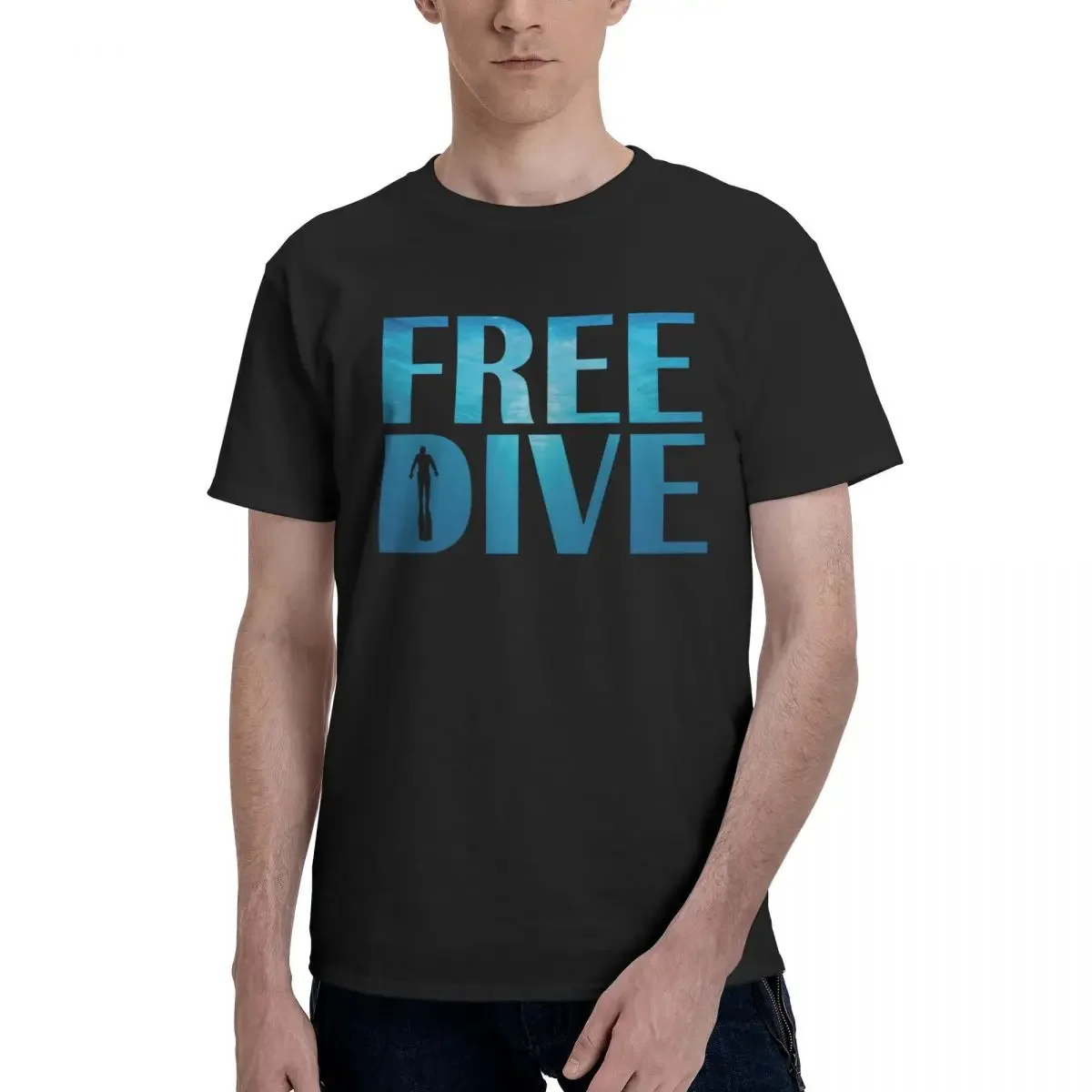 Free Diver Scuba Awesome T Shirt Customized Unique T Shirts For Men Women Graphic Y2K Tops