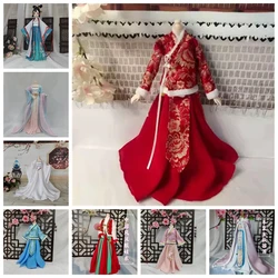 1/6 Female Tradition Hanfu Long Dress Chinese Ancient Outfit DOll Clothing Suit Model for 12inch Action Figure Customize Toys
