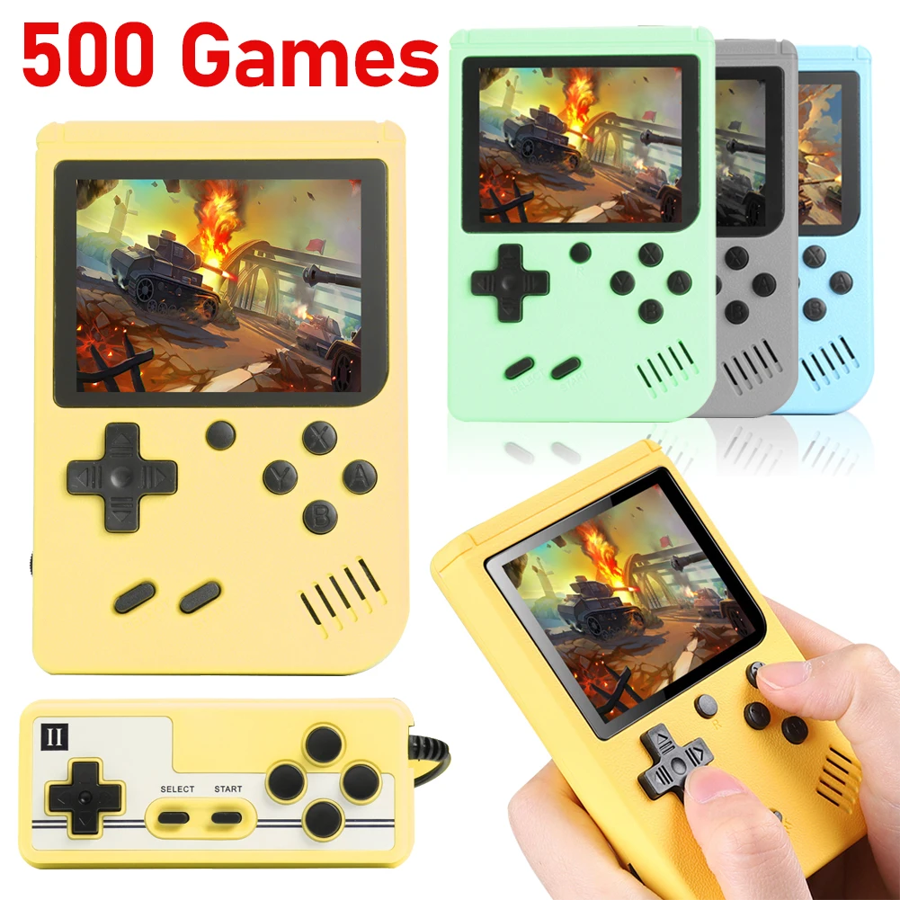 Portable Retro Mini Video Game Console 8-Bit Handheld Game Player Built-in 500 games AV Out Game Console Gameboy videojuego