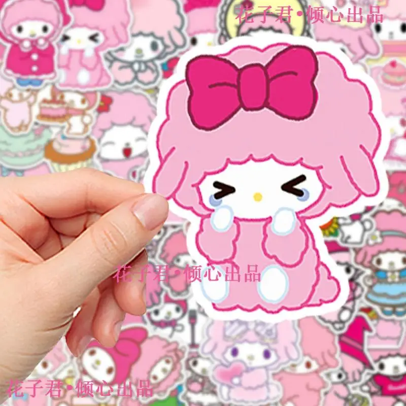 50Pcs My Sweet Piano Sanrio Diy Luggage Compartment Decorates Mobile Phone Sticker Cup Decoration Tablet Computer Accessories