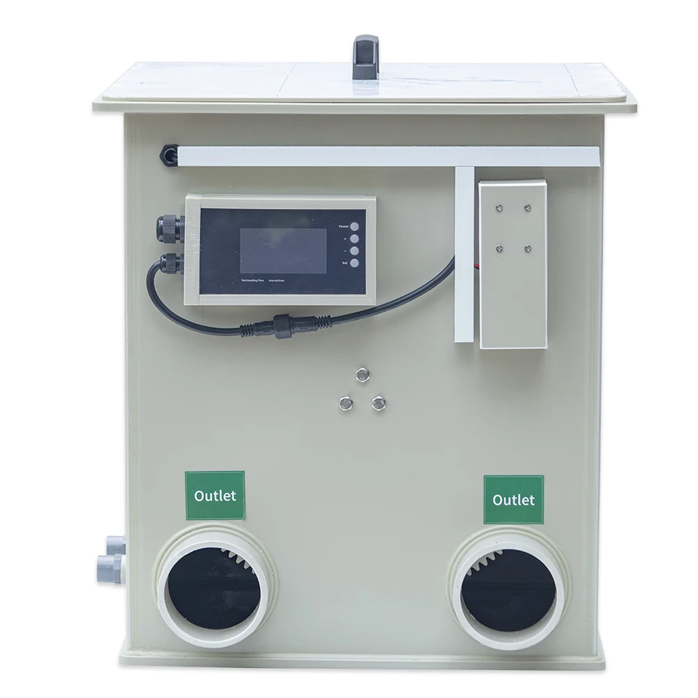 

20m/3 Koi Pond Water Filter Stainless Steel Screen Rotary Drum Filter with 200 Mesh Net Aquaculture Equipment