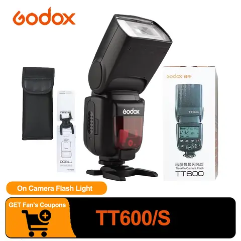 Godox TT600 TT600S GN16 HSS Thinklite Flash 180° Rotation Built-In 2.4GHz X Wireless Radio System for Outdoor Photography