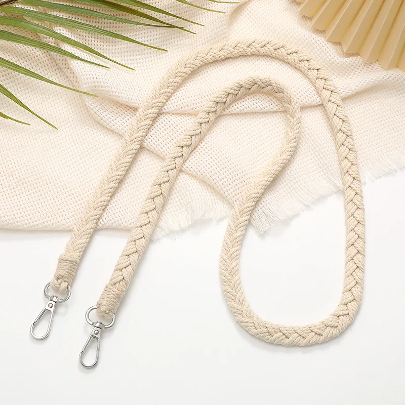 Handwoven two braid crossbody chain phone case pendant