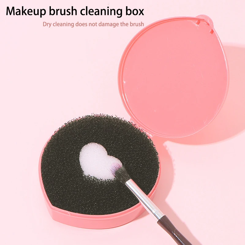 Makeup Brush Cleaning Sponge Multifunctional Plastic Leftover Powder Left In Cleaning Box Filter Makeup Tools Accessories