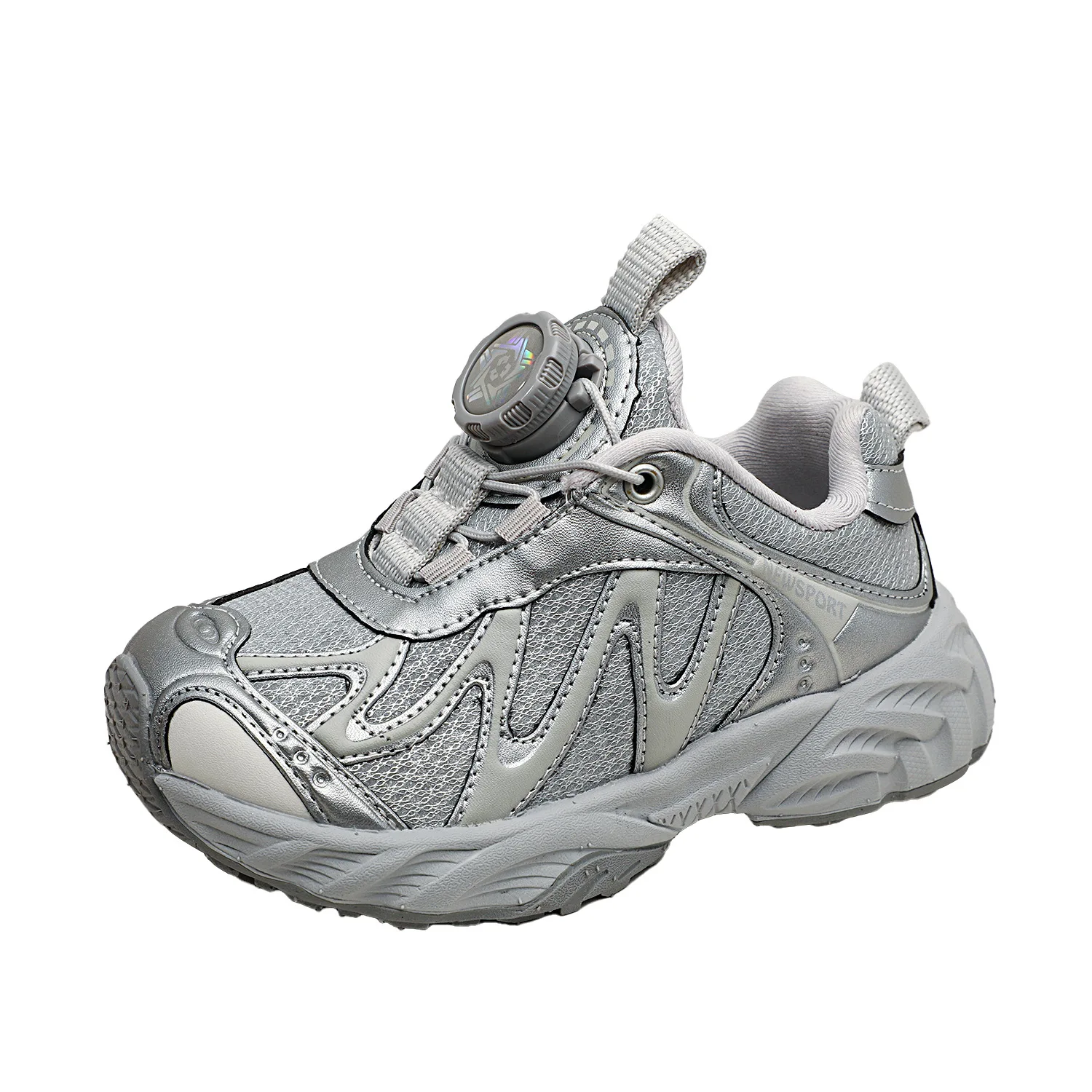 

2025 New Kids Boys Girls Rotating Buckle Breathable Sneakers for Running Casual Shoes Children's Sneaker Toddler Walking Shoes