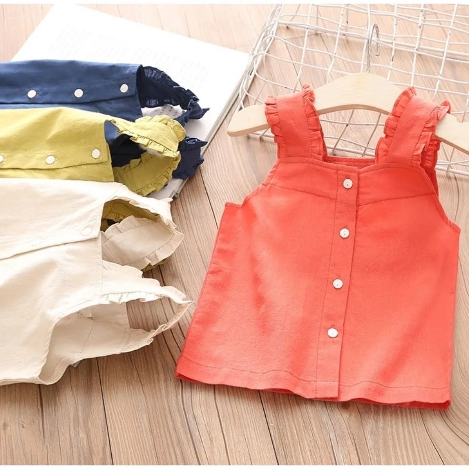 

2022 new t-shirt summer baby short-sleeved female baby summer little girl half-sleeved shirt top western lovely style