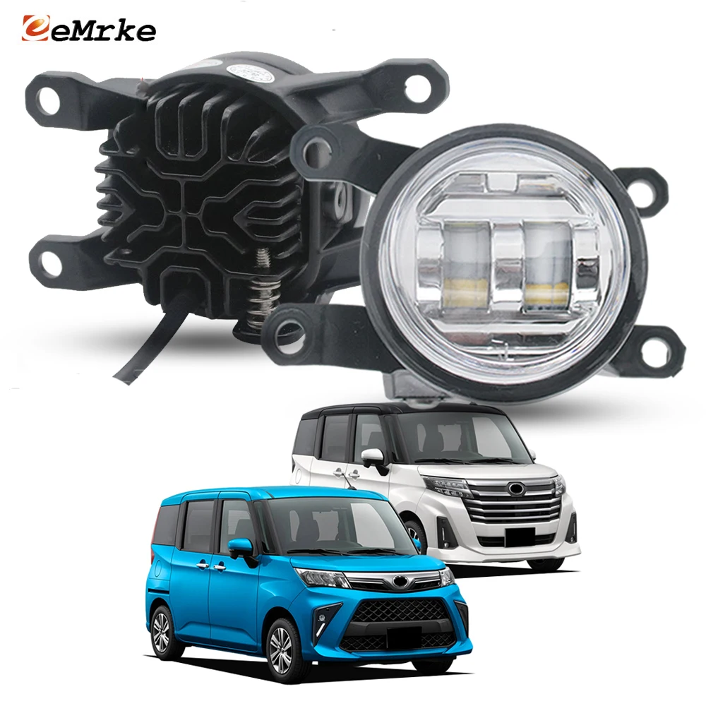 

Для Toyota Roomy Daihatsu Thor/Subaru Justy M900A M900S 2022 2023 2024 Обновление 30 Вт светодиодные противотуманные фары DRL Автомобильные противотуманные фары в сборе