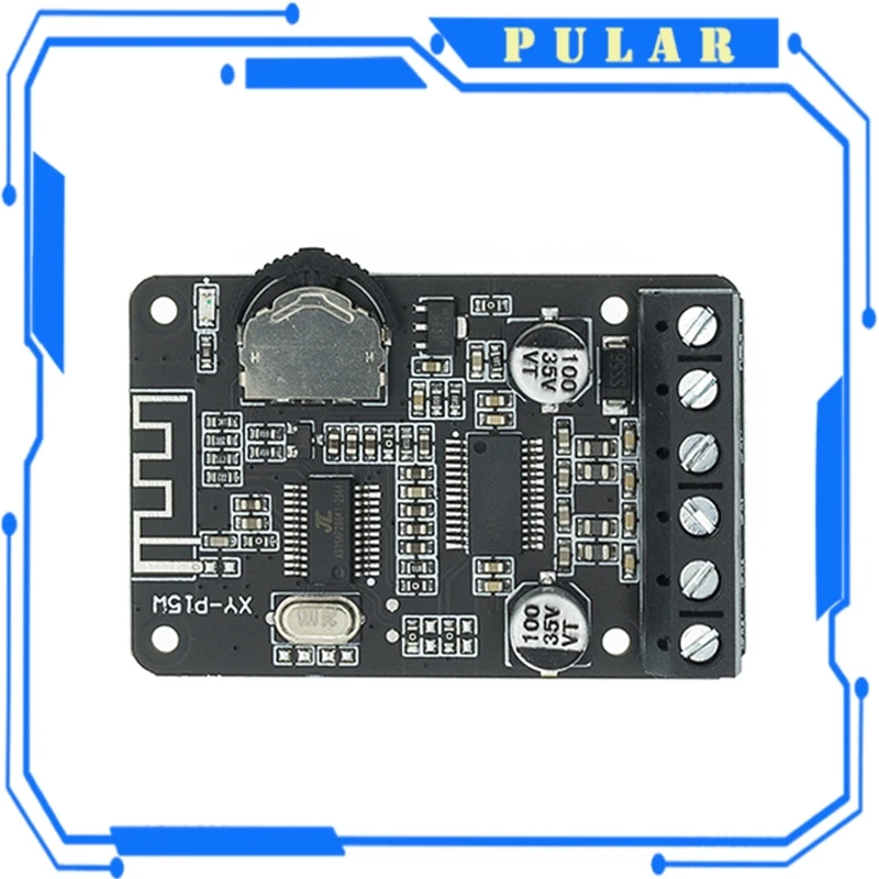 10W/15W/20W Stereo Bluetooth Power Amplifier Board 12V/24V PLR High Power Digital Amplifier Module XY-P15W