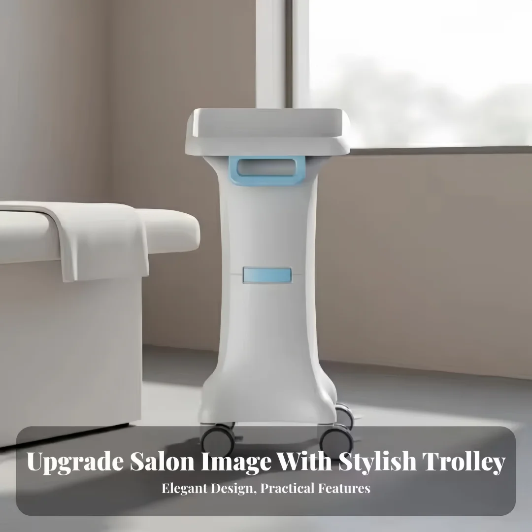 Medical Trolley With Lockable Wheels-Ultrasound Imaging Scanner Vehicle Storage Cart 36*28cm Panel Mobile Dental Cart For Clinic