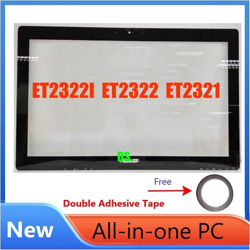 lcd frontal moldura exterior tela de vidro all in one moldura frontal para asus et2322i et2322 et2321 23 polegadas ems dhl transporte rapido novo 01