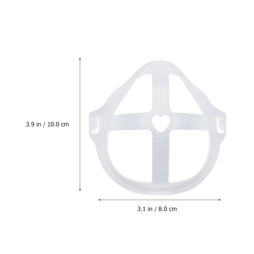 Supporto per maschera traspirante da 10 pezzi, telaio di supporto interno per maschera facciale 3D in PE, leggero, confortevole, con supporto per respirazione fluida