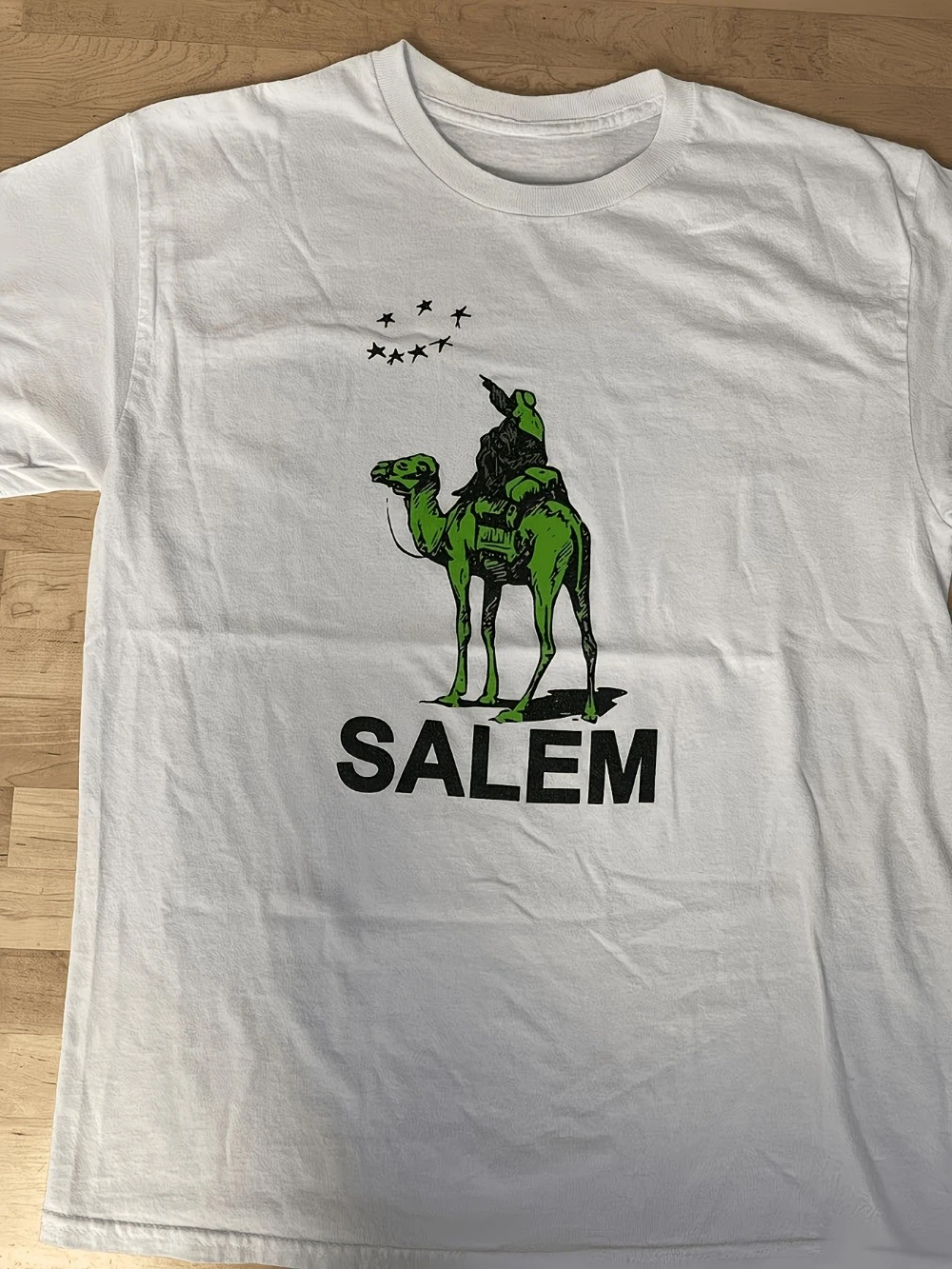 Men'S T-Shirt Salem Camel Print Casual Wear Graphic Short Sleeve Men's T-shirts for Summer Unisex All-Season