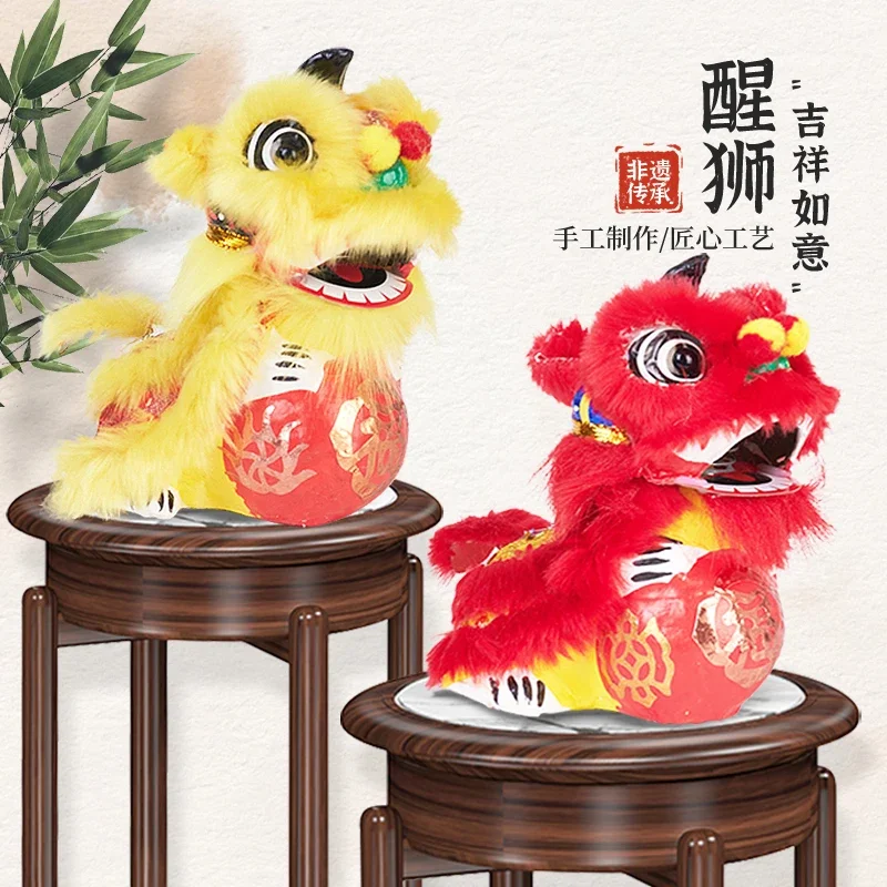 Foshan New Year Lion Dance Ornaments Gifts Cute Lion Dance Wealth Attracting Home Decor