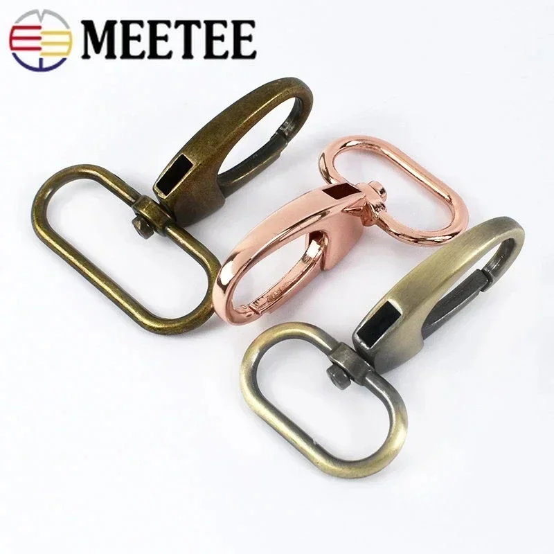 5/10/20Pcs 20-38mm Metal Buckles For Bag Strap Trigger Swivel Lobster Clasp Handbag Snap Clip Hooks DIY Hardware Accessories