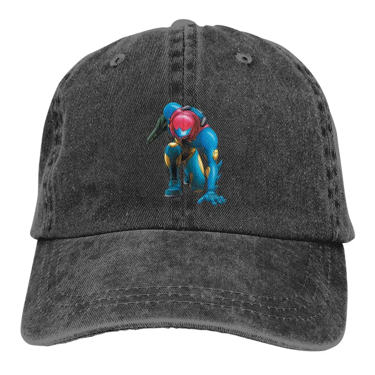 Fusion Super Metroid Retro Hat Cotton Outdoor Sun Protaction Caps Unisex Casual Snapback Hats