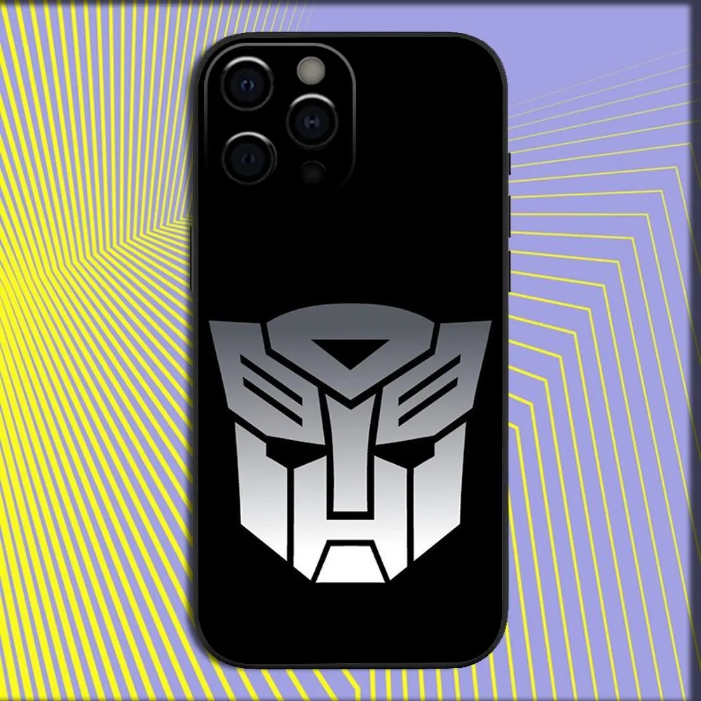 LOGO T-Transformers COOL Phone Case For iPhone 16,15,14,13,12,11,Pro,X,XS,Max,XR,Plus,Mini Soft Black Cover