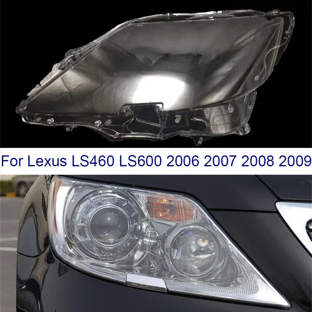 HTTCY For Lexus LS460 LS600 2006 2007 2008 2009 2010 2011 Headlight Shell Lamp Shade Transparent Cover Headlight Glass Headlamp