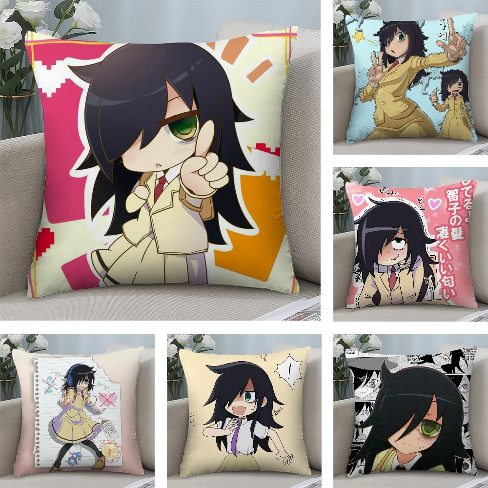 

K-Kuroki T-Tomoko Pillow Case Short Plush Pillow Covers Sofa Decorative Gift Home Double-sided Printing Cushion Cover