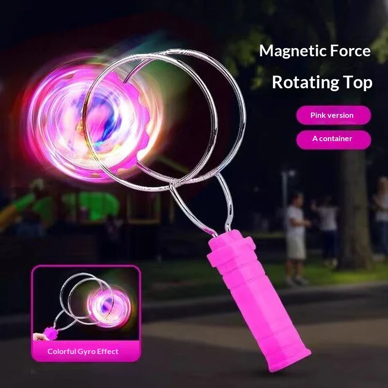 giroscopio-magnetico-generico-luminoso-y-colorido-juguete-magnetico-de-mano-tipo-yoyo-rosa-alivia-el-estres-para-fiestas-al-aire-libre-para-adultos
