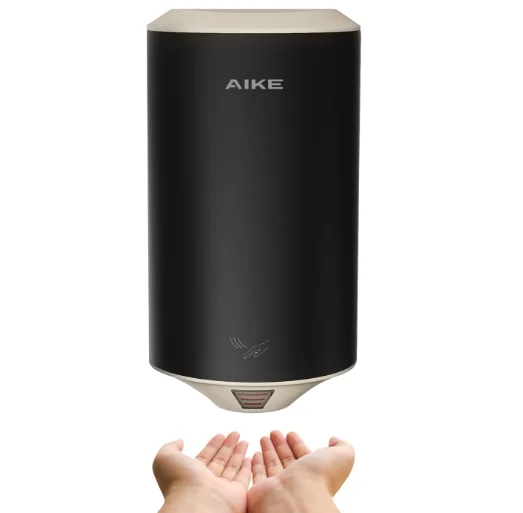 For Certified Compact Hand Dryer Air Focus Series High Speed 220V/120V North America Black Beer Finish Hotel Wall-Mounted