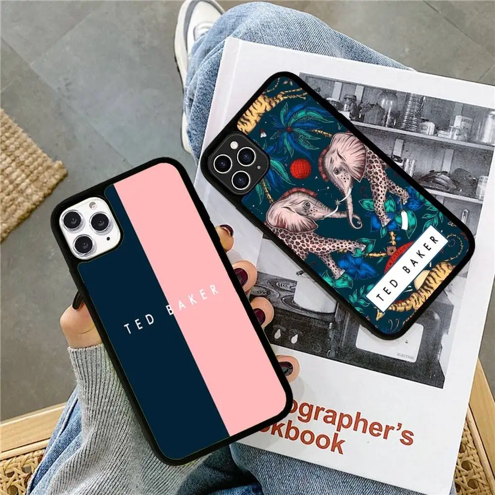 

Flower T-Ted Baker HOT Phone Case For Iphone 16 15 14 13 12 11 Pro Max Plus Shockproof TPU+PC Hard Case