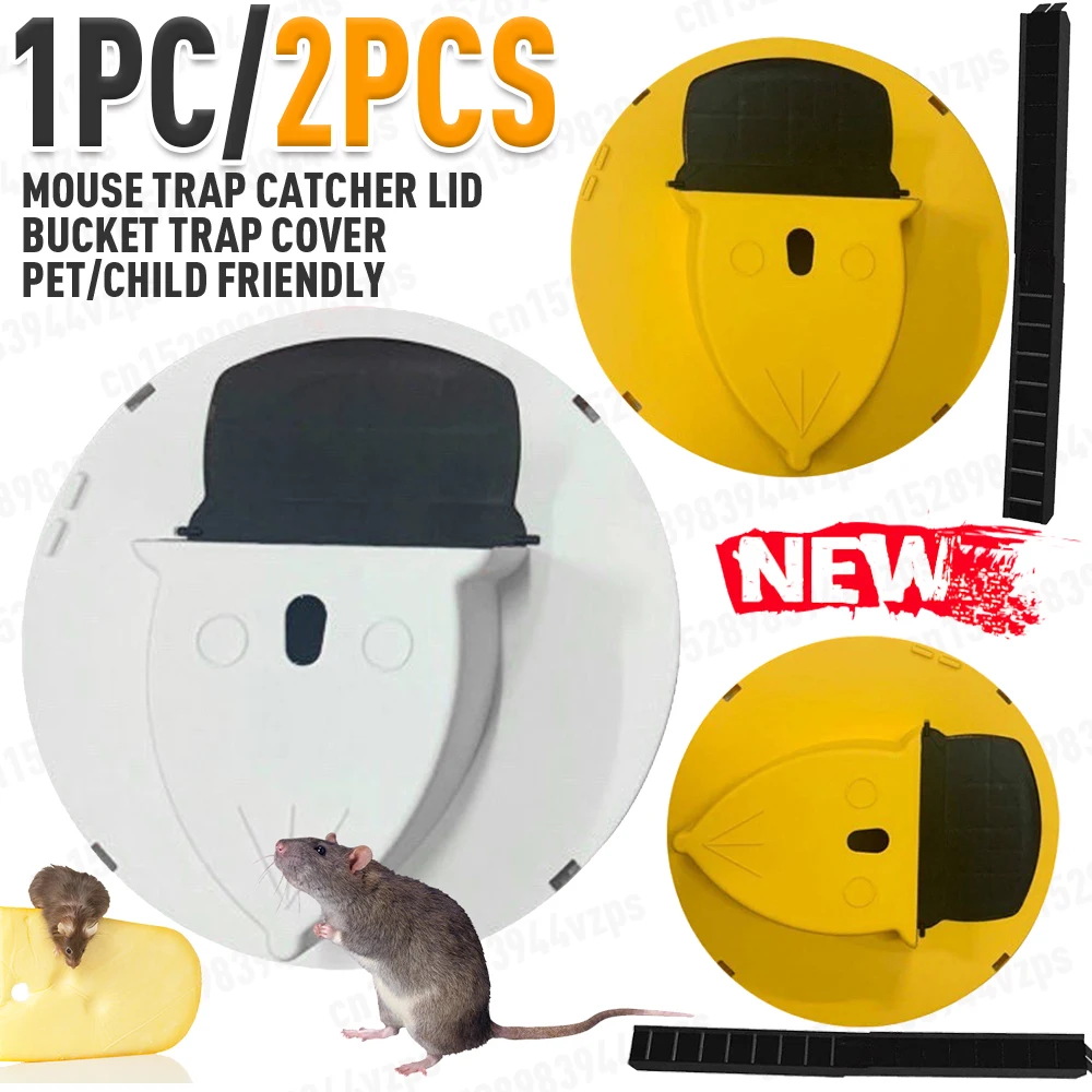 Smart Rat Trap Plastic Reset Bucket Mousetrap Flip And Slide Bucket Lid Door Style Mice Catcher Reusable Mouse Pest Control Tool