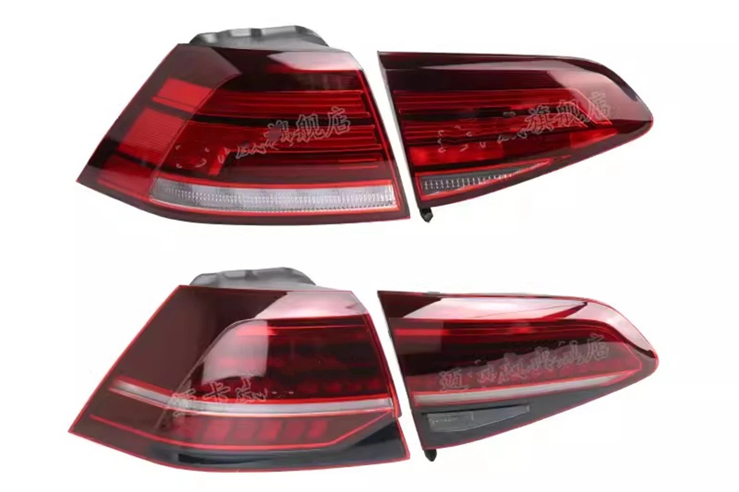 Car Tail light Assembly For 18-20 Volkswagen vw golf 7.5 Turn Signal brake light Rear lamp 4pcs