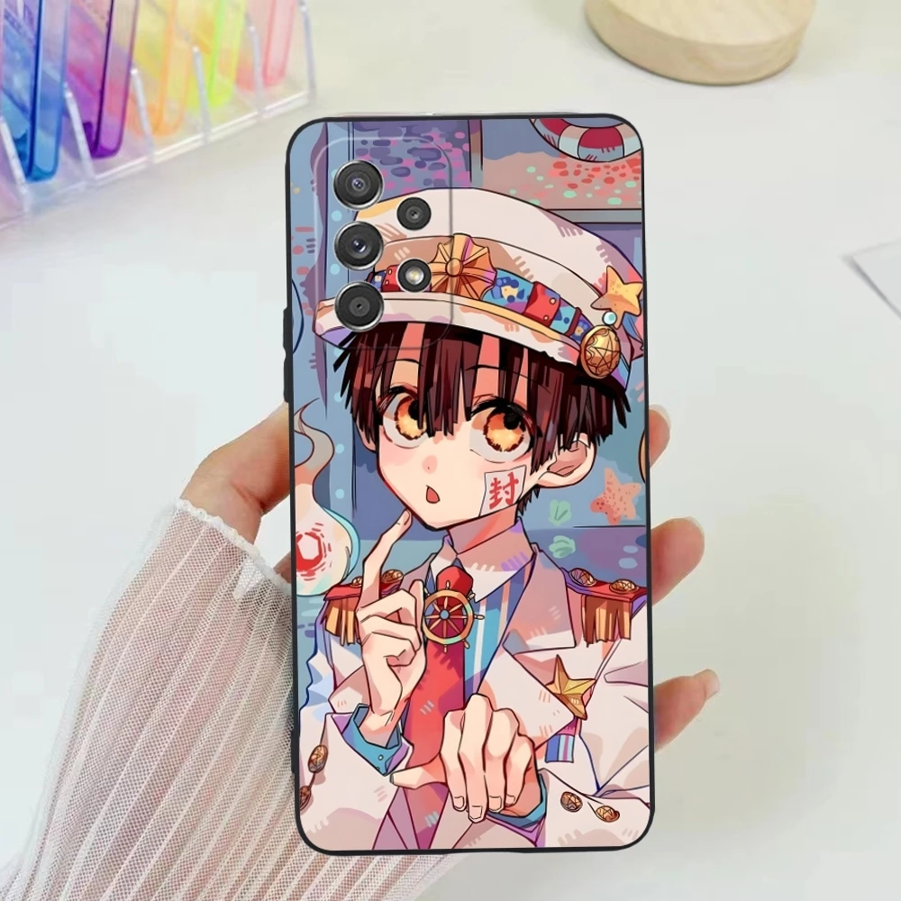 Funda de teléfono móvil con pintura Hanako Kun, A91 carcasa negra para Samsung Galaxy, 73, 71, 70, 54, 53, 52, 34, 24, 23, 21 S, 5G