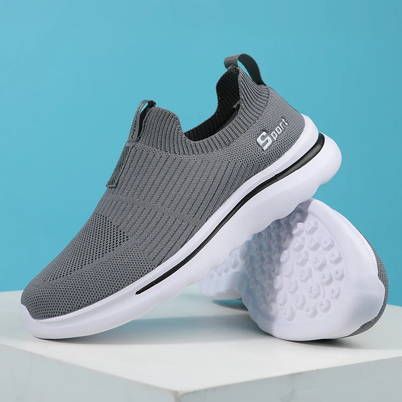 

Мужская спортивная обувь, весна-лето 2025, новые повседневные кроссовки с низким вырезом и сеткой на щиколотке, легкая прогулочная обувь для мужчин