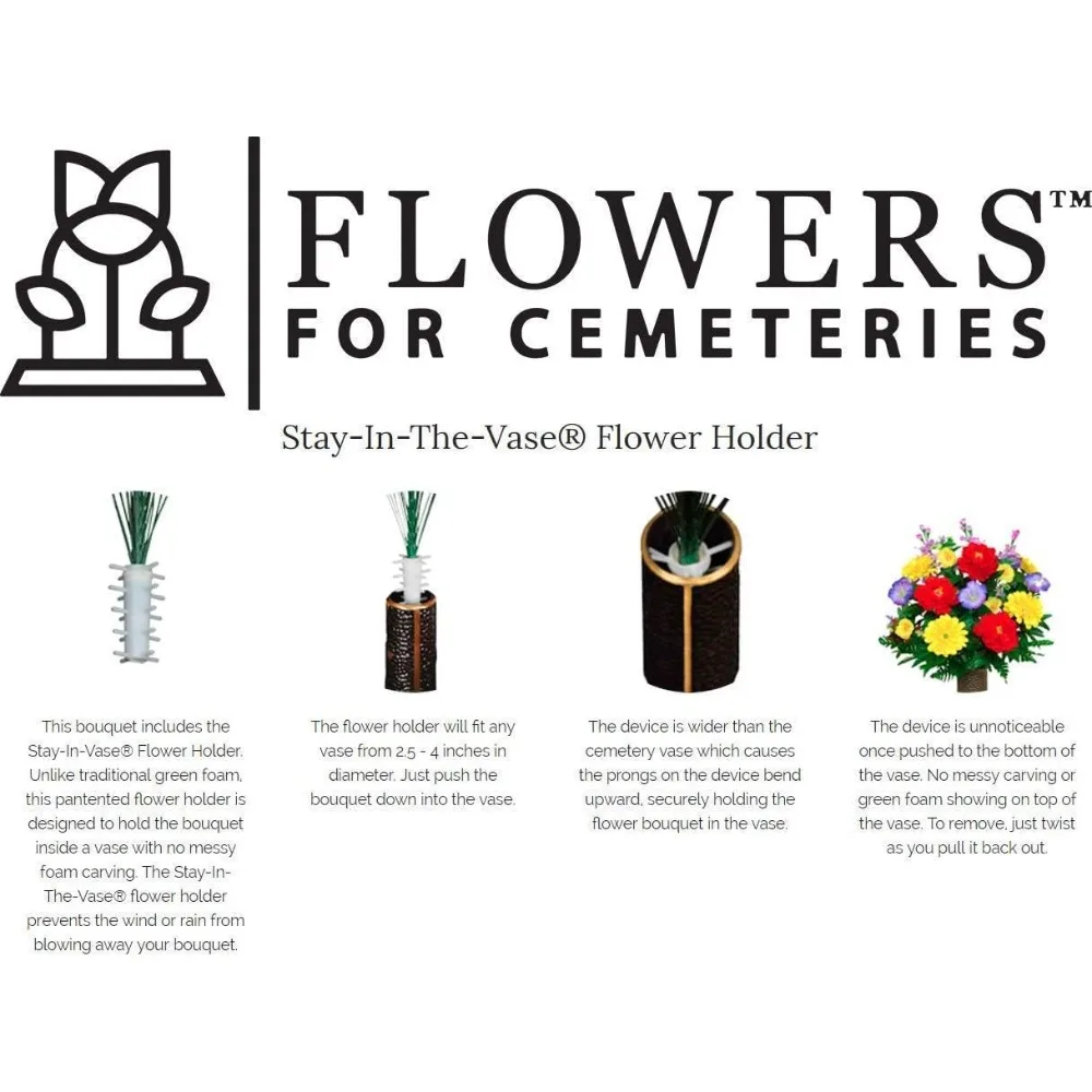 Sztuczne kwiaty na cmentarz: Realistyczne, żywe róże do dekoracji na zewnątrz - trwałe, nieblaknące, łatwe w montażu