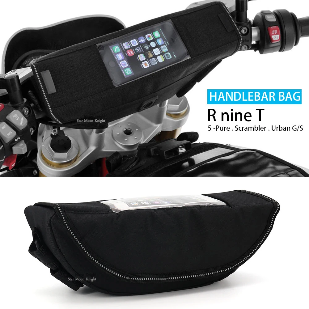 

For BMW R nineT RnineT R nine T Pure Scrambler modern waterproof motorcycle handlebar travel Tool navigation bag Handle Bar bags