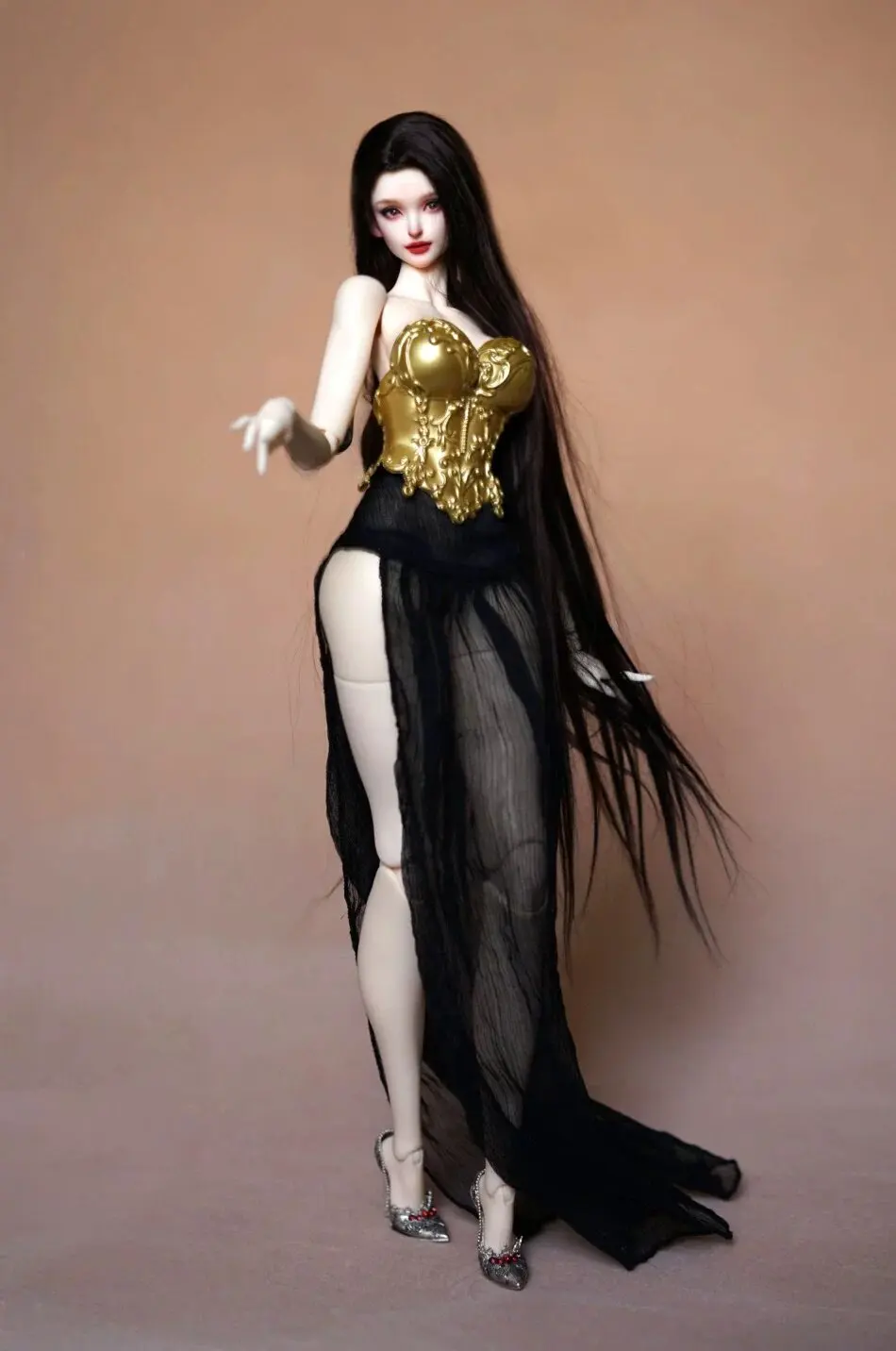 1/6 Maßstab, Damen-Retro-Korsett, Seidenrock, Kleidungsaccessoires, Modellspielzeug, passend für 12-Zoll-Soldaten-Actionfiguren und Puppen. – Detail 7