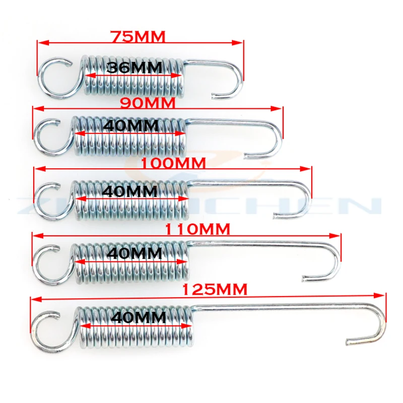 

75MM/90MM/100MM/110MM/125MM Kick Stand Return Spring For CRF50 KLX 50cc 70cc 110cc 125cc TTR Lifan SSR Dirt Pit Bike Motorcycle