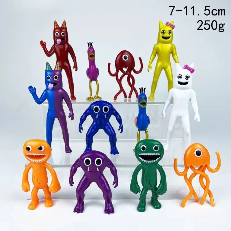 12pcs Garden Of Banban Action Figure Banban 2 Banban Chapter 3 Ban Ban Figure Garten Banban Figurine Pvc Plastic Doll Toy Nabnab