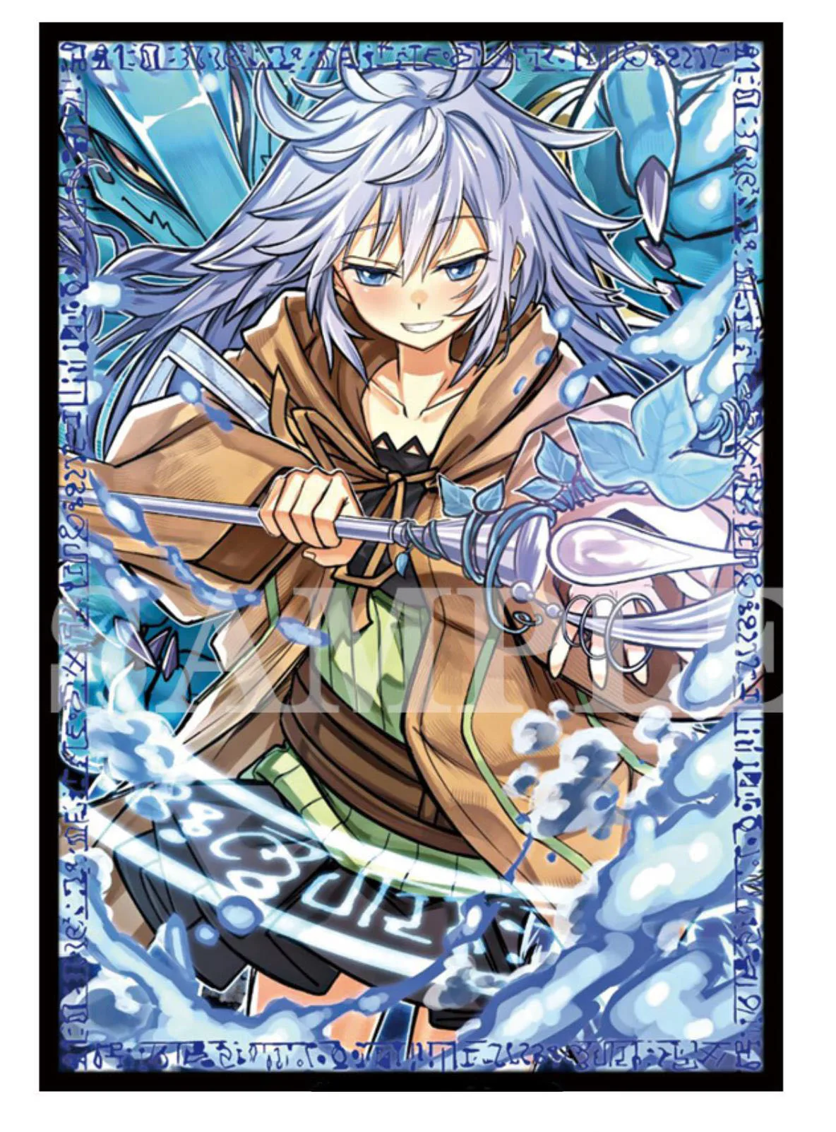 62X89Mm YU-GI-OH Kartu Lengan 60 Buah/Tas Gambar Lengan Ilustrasi Anime Pelindung Kartu Penutup untuk Papan Permainan Kartu Perdagangan