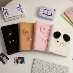 Photocard Holder Cat Bear Cards Album Cover Inner Page Refill Loose-leaf Collection Book Cover Fluffy Six-hole