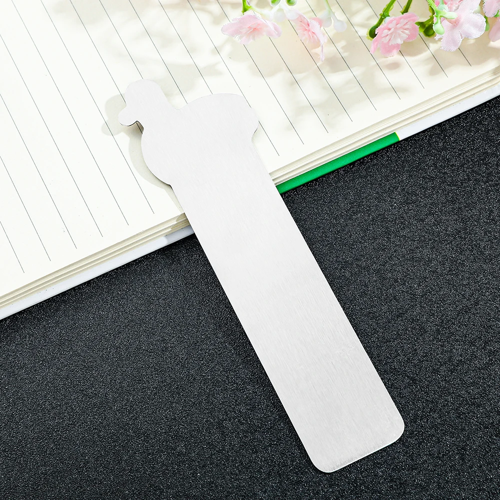 1pcs Silver Silly Goose Stainless Steel Bookmarks, Gifts for Readers Unique Patterns for Teachers Bookmarks Stationery