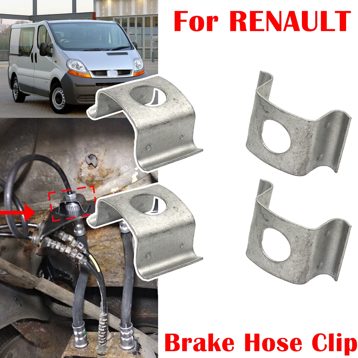 

Car Brake Hose Line Fixing Securing Clips Bracket Retaining Rivets Spring Repair Accessories FOR RENAULT VEL SATIS DACIA LOGAN