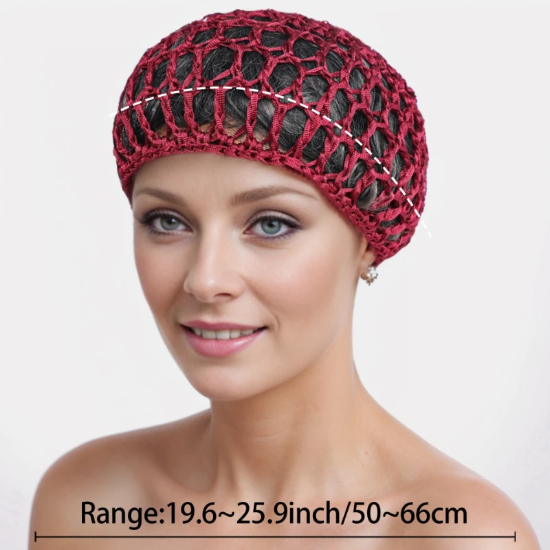Creux vente chaude 2025 nouveau chapeau Baotou couleur unie tricoté polyvalent maille chapeau Bundle cheveux filet de pêche foulard