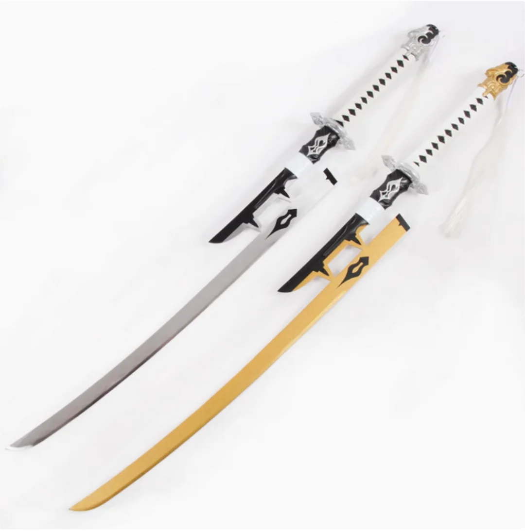 

103-120cm Neil 2B/9S & Black/White Contract Katana Sword Painted Solid Wood Blade Cosplay Weapon Props Unsharp