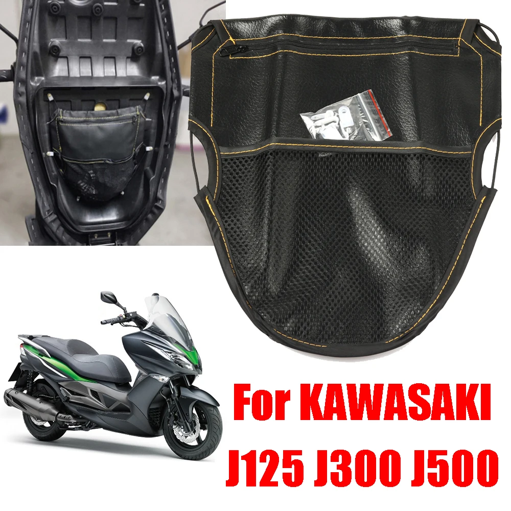 

For KAWASAKI J125 J300 J500 J 125 J 500 J 300 Motorcycle Accessories Seat Bag Seat Under Storage Pouch Bag Tool Bag Parts