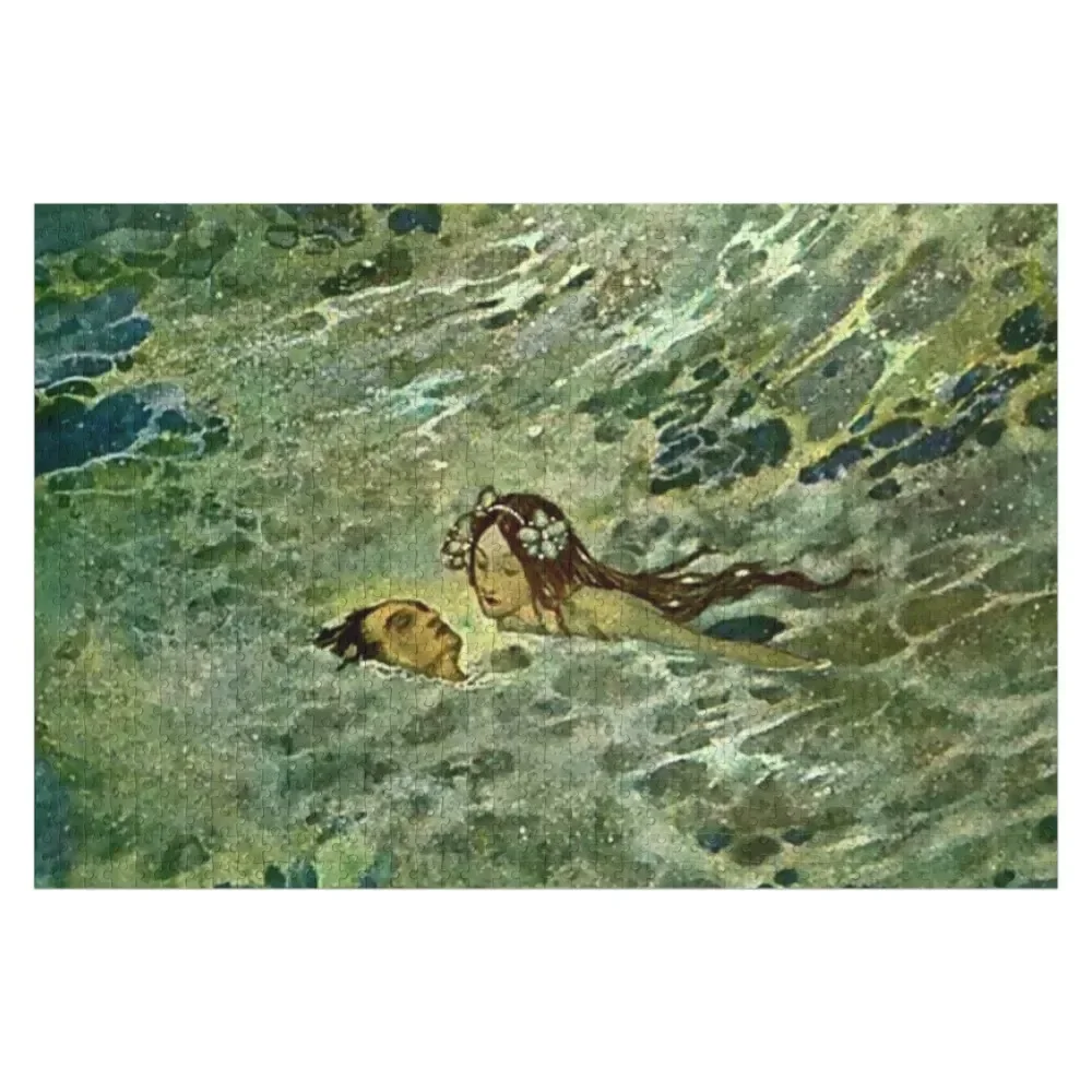 

“The Mermaid in the Sea” by Edmund Dulac Jigsaw Puzzle Jigsaw Pieces Adults Anime Puzzle