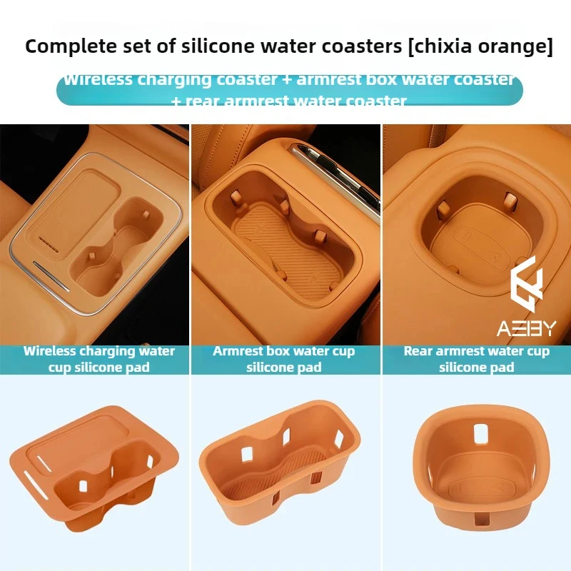 Para LEAPMOTOR C10 2024 2025 2026: Suporte para Copo com Carregador Sem Fio e Tapete de Silicone – Acessórios para Celular e Interior Automotivo