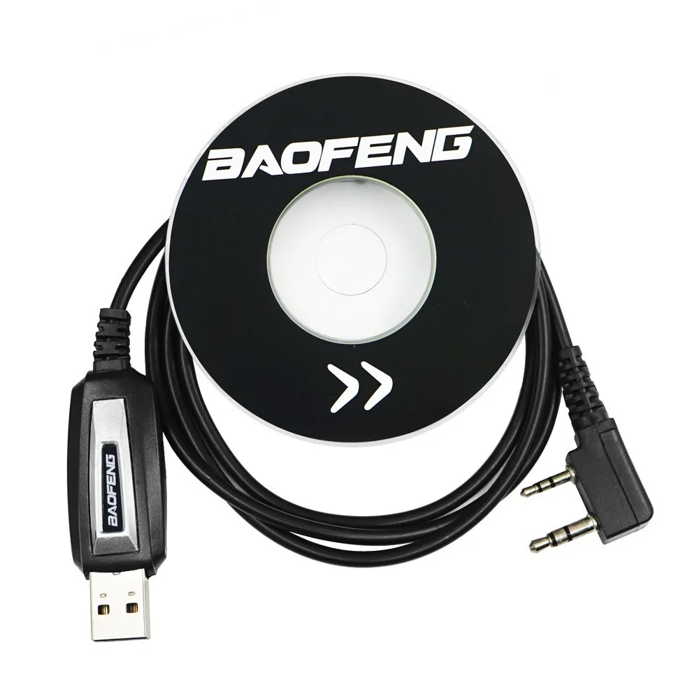 

Waterproof USB Programming Cable Two Way Radio with Driver CD Walkie Talkie Writer Cable Program Line for BF-UV5R 888S