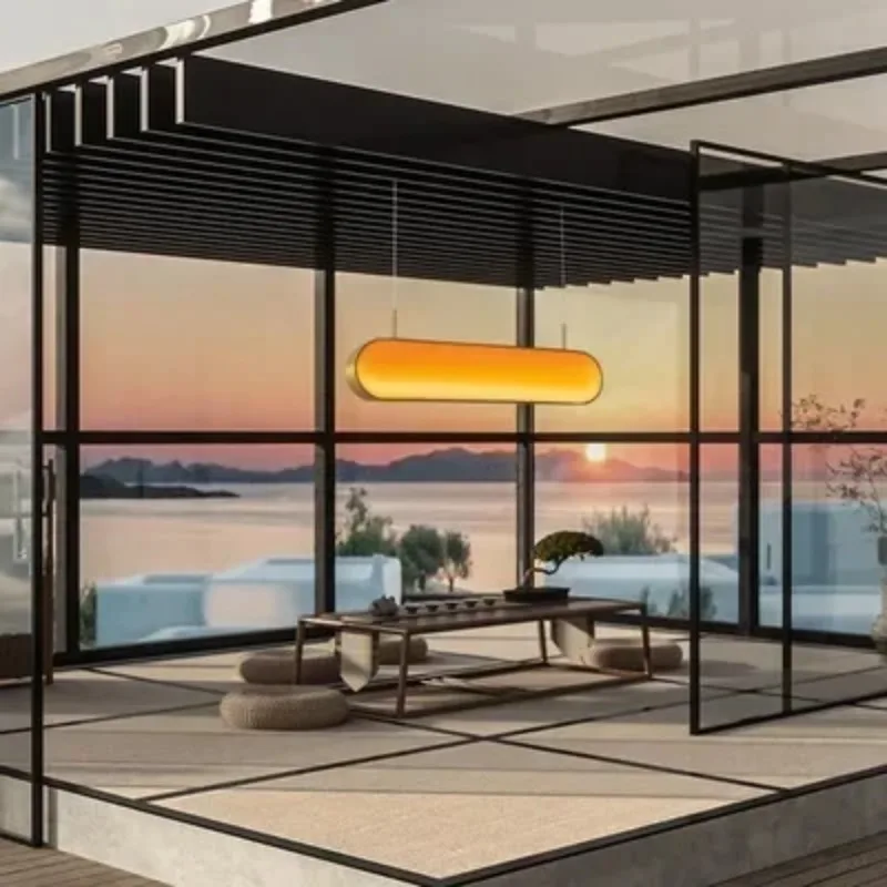 Modern LED Chandelier  Control for Bedroom Restaurant Bar Sunset Setting Sun Free Color Atmosphere Lighting Fixtures