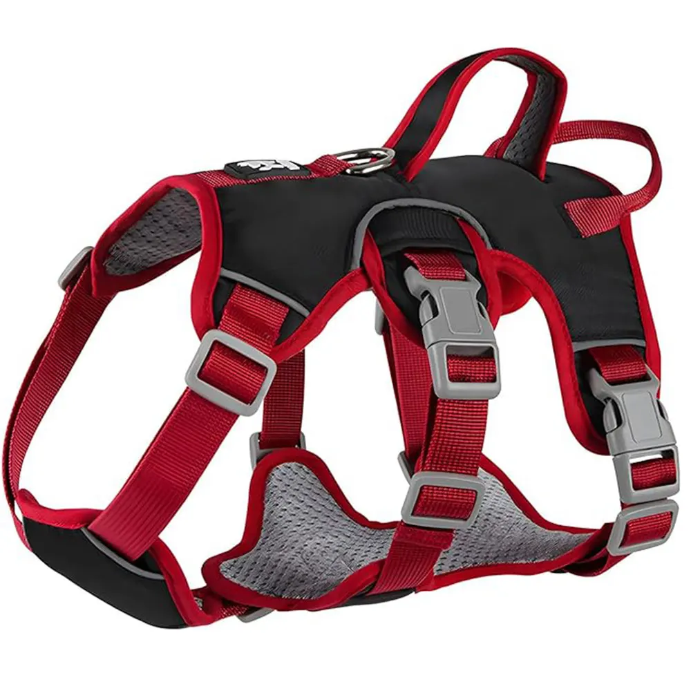 

Escape Proof Dog Harness, Soft Padded Full Body Pet Harness, Reflective Adjustable No Pull Vest for Dogs Walking Hiking Training