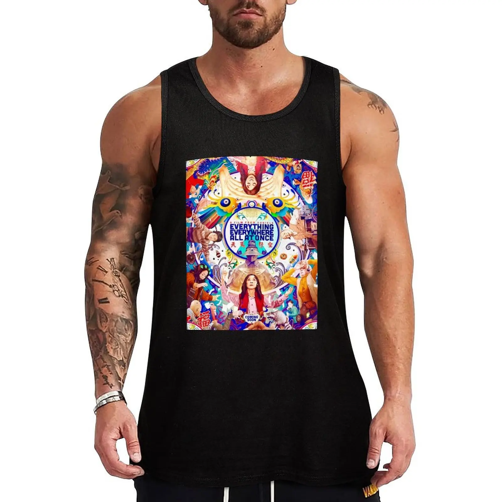 Everything Everywhere All at Once Sci Fi 2022 Tank Top Basic Layering Tank Top Casual Sleeveless Soft Shirt